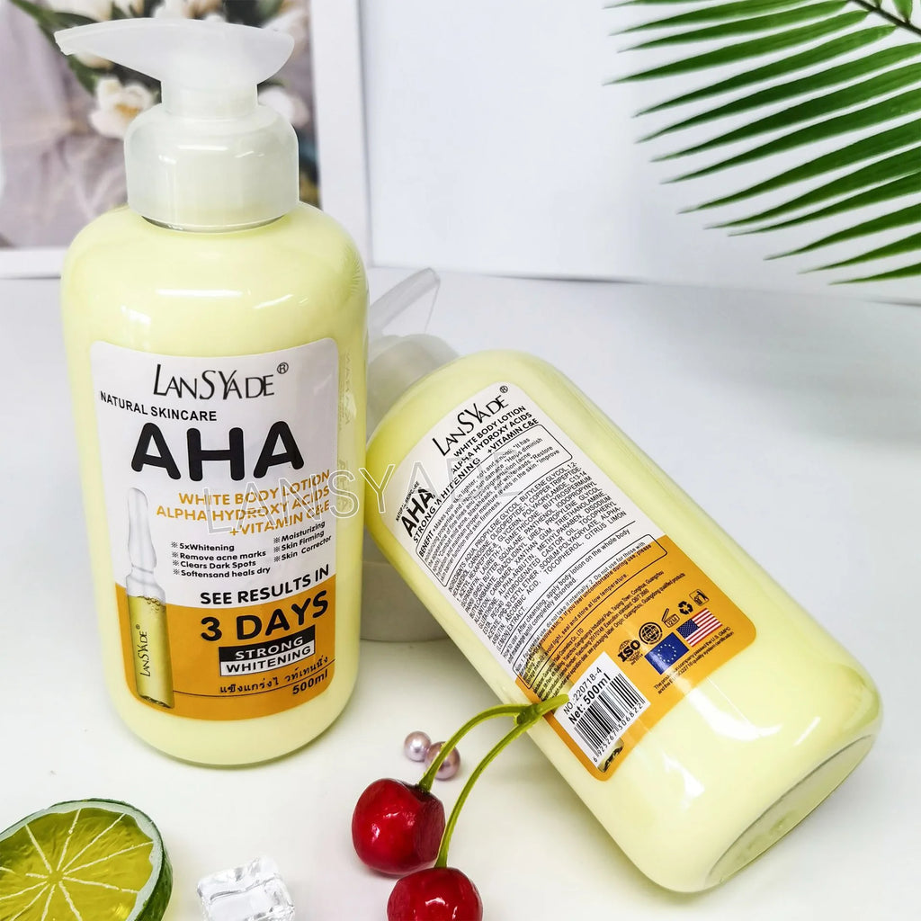 500ml Whitening Body Lotion with AHAs & Vitamins